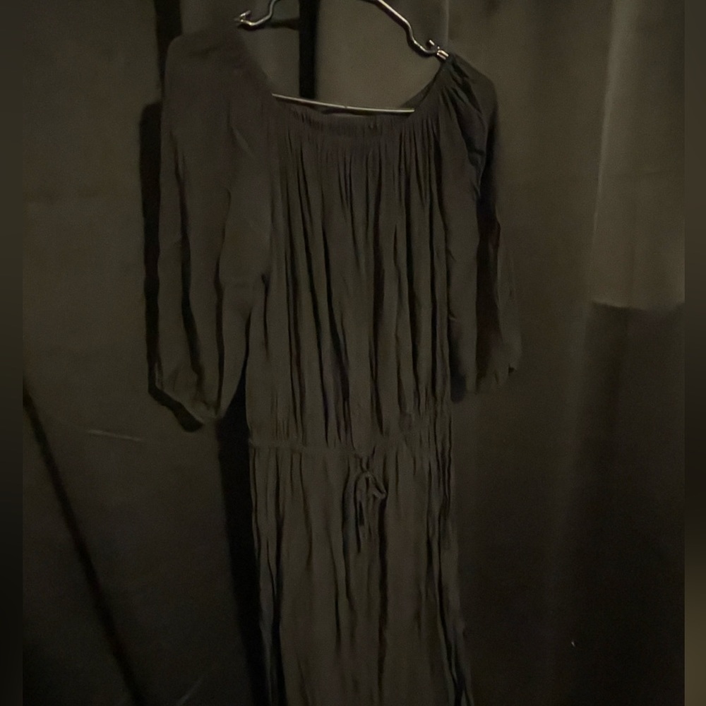 Who what wear crepe dress with ruched waist - size medium